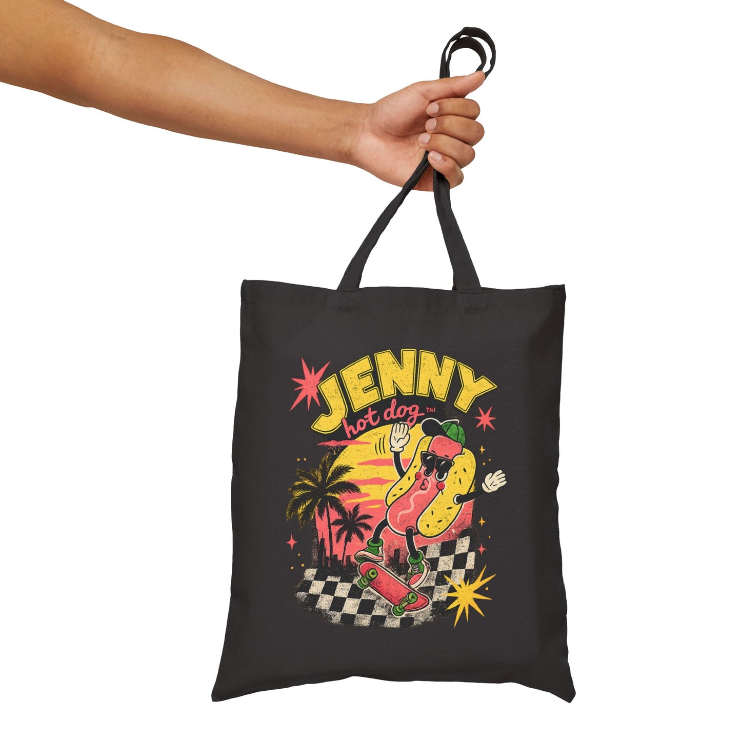 Tote Bag — Retro 'Jenny Hot Dog' Vintage Surf Palm Beach Market Tote