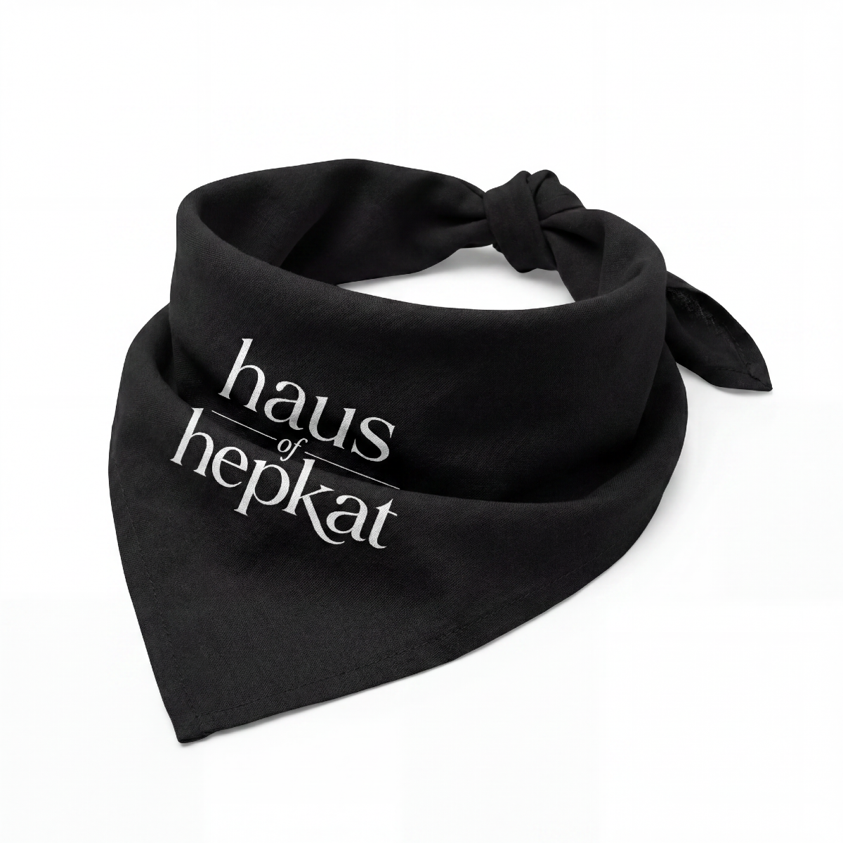 Pet Bandana — 'haus of hepkat' Black Triangle Bandana for Dogs & Cats