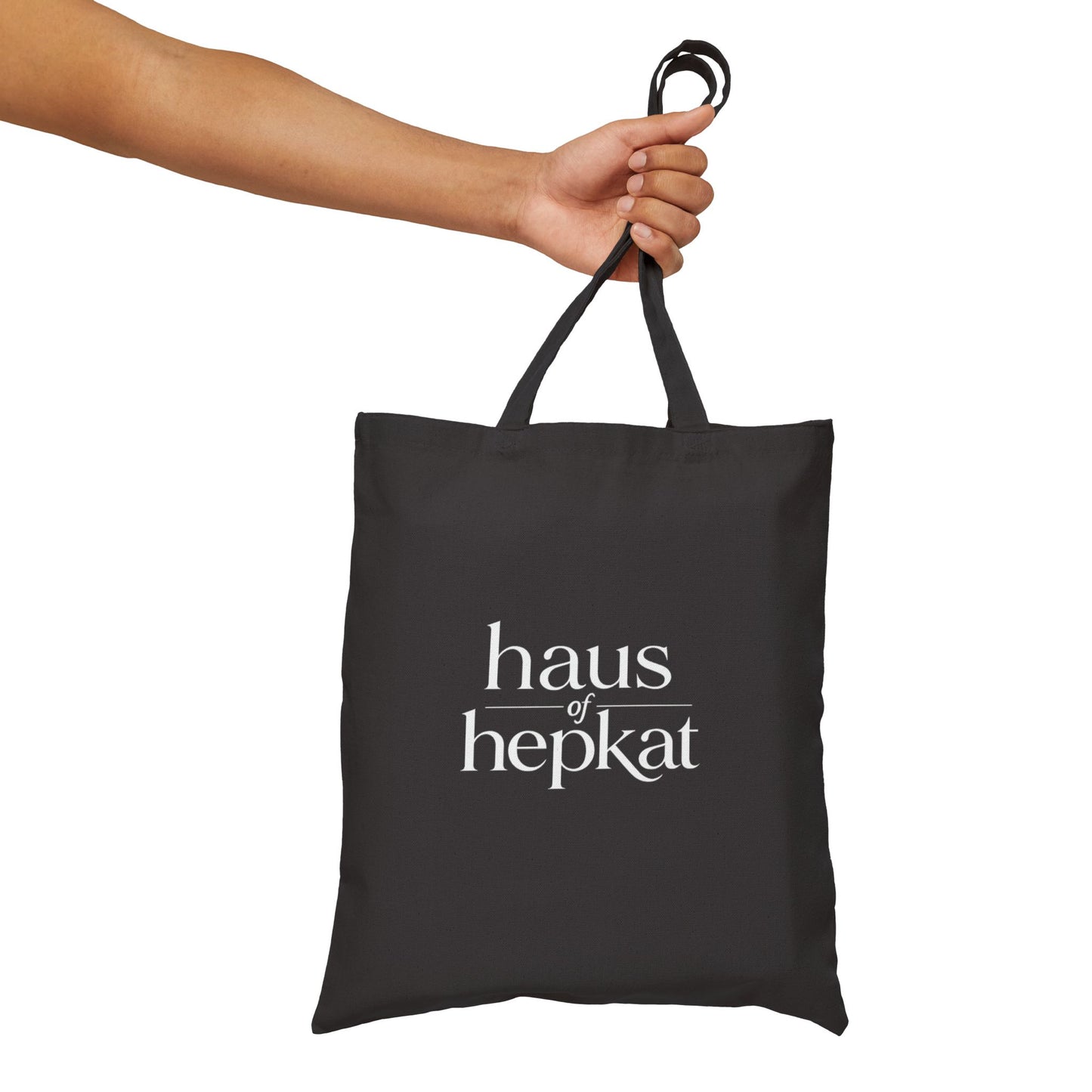 Canvas Tote Bag — 'haus of hepkat' Minimalist Logo Tote