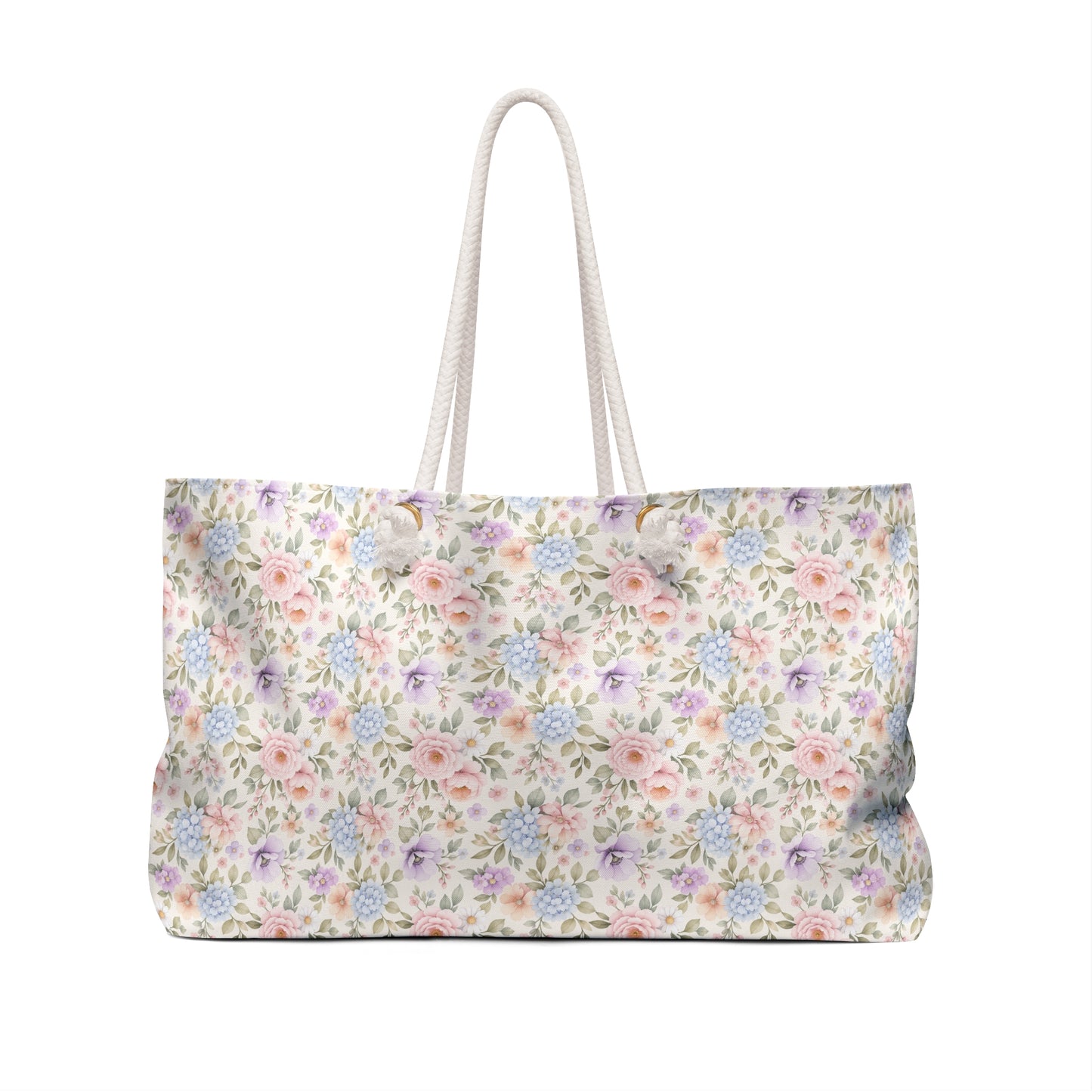 Floral Weekender Bag — 'HEPKAT' Pastel Flower Travel Tote
