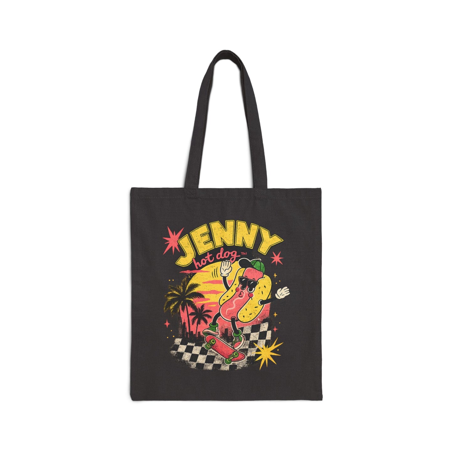 Tote Bag — Retro 'Jenny Hot Dog' Vintage Surf Palm Beach Market Tote
