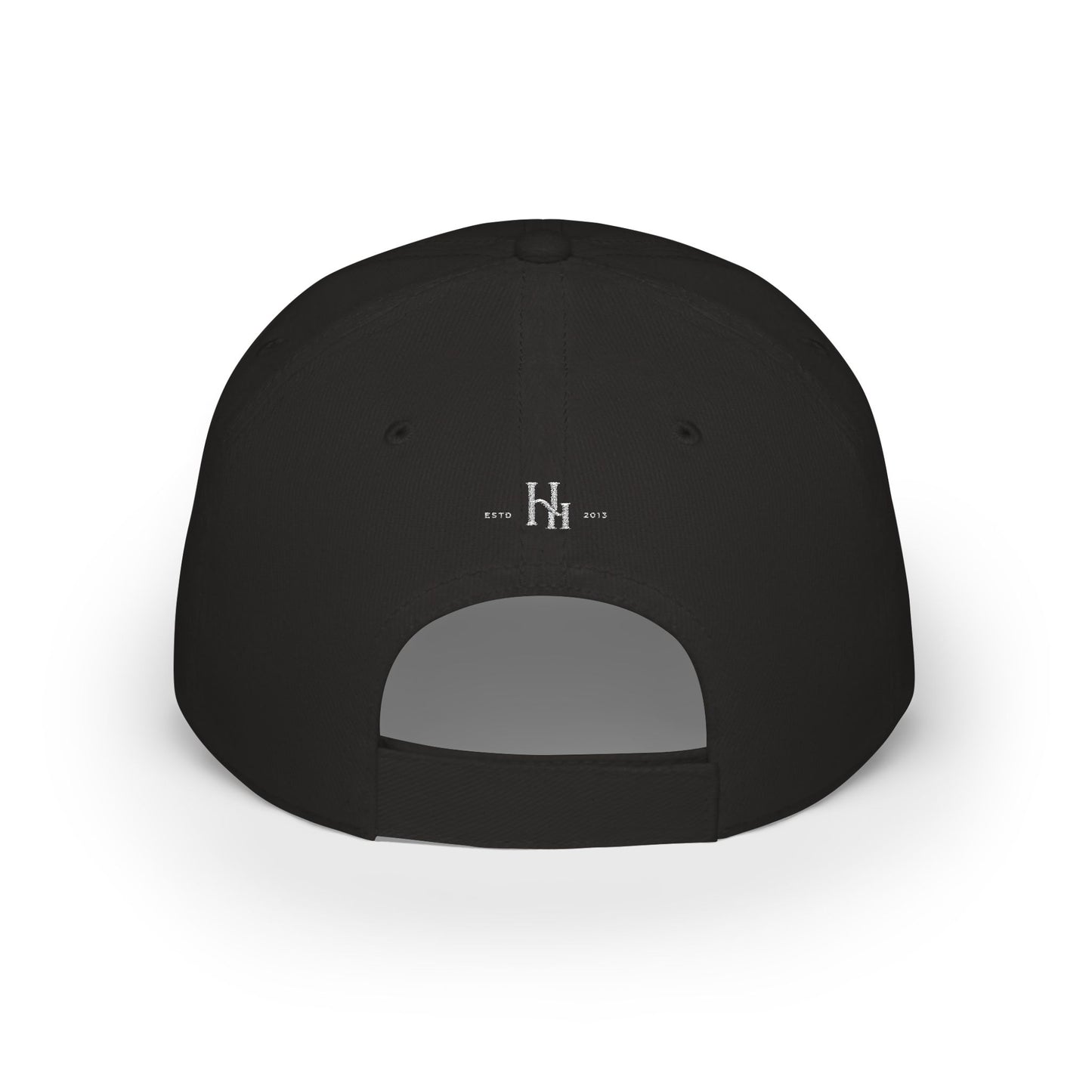 Haus of Hepkat Embroidered Baseball Cap — Gothic Logo Low Profile Hat