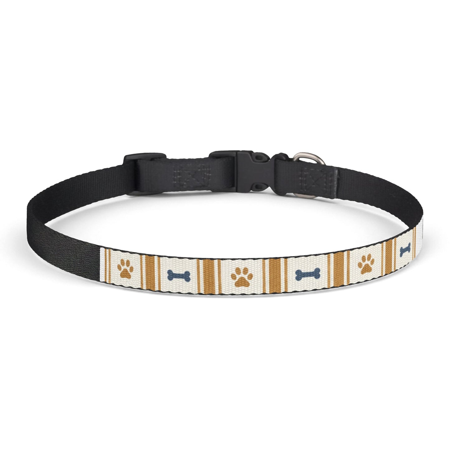 Dog Collar — Haus of Hepkat Patterned Clip-On Collar with Bones & Paws