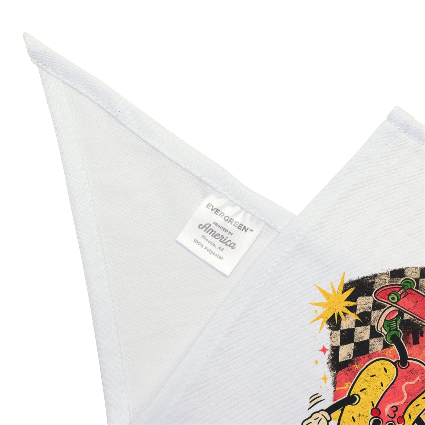 Pet Bandana — Retro 'Jenny' Surf Dog Bandana with Palm Trees & Checkered Design