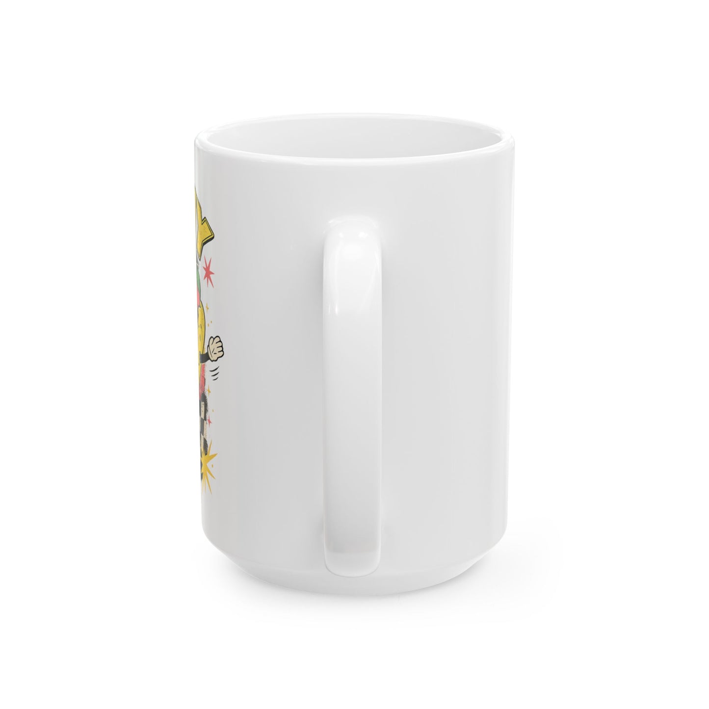 Coffee Mug - 'Jenny' Retro Palm Sunset Design (11oz, 15oz)