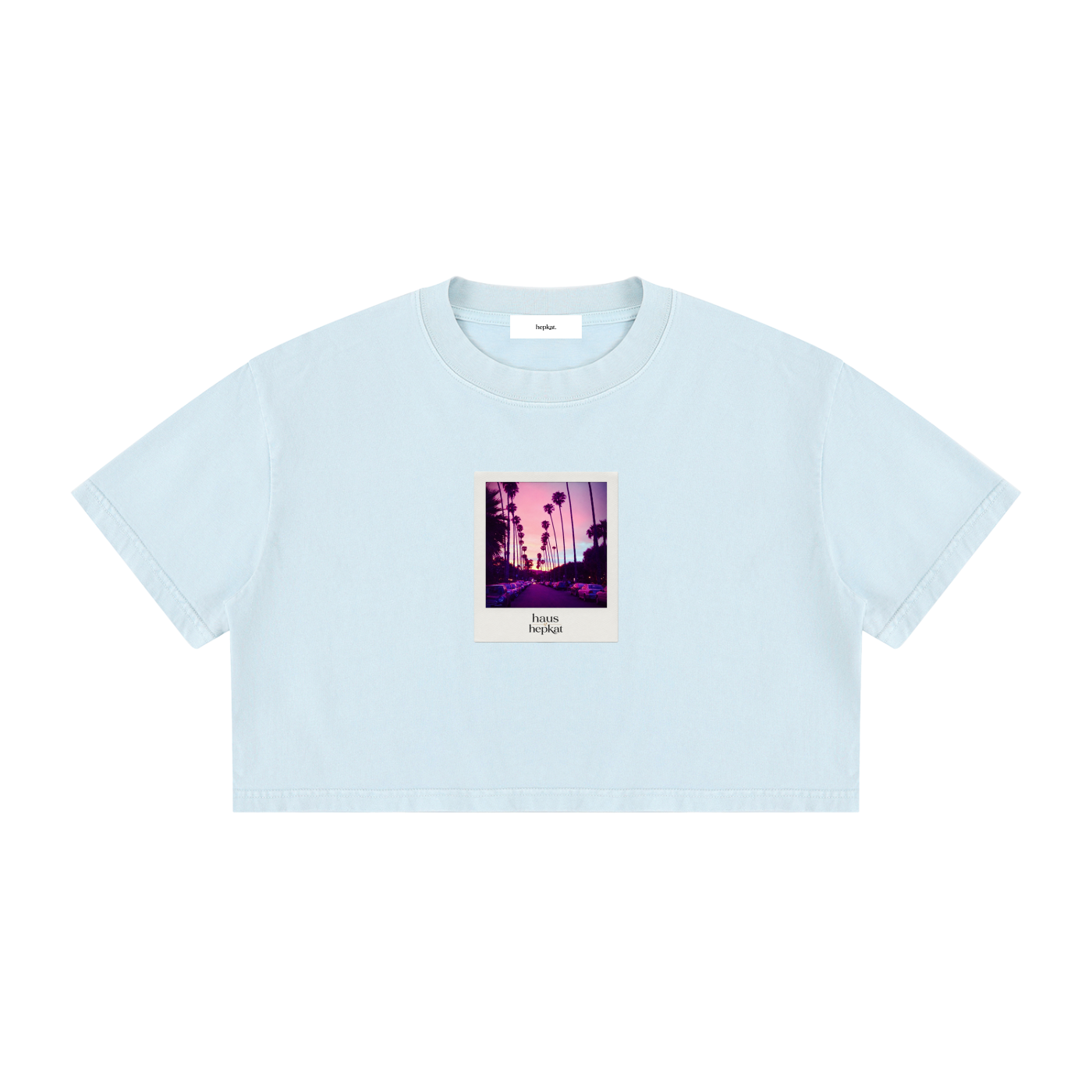 Women's Mineral Wash Cotton Crop T-Shirt