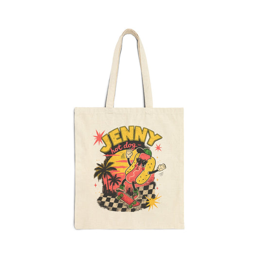 Tote Bag — Retro 'Jenny Hot Dog' Vintage Surf Palm Beach Market Tote