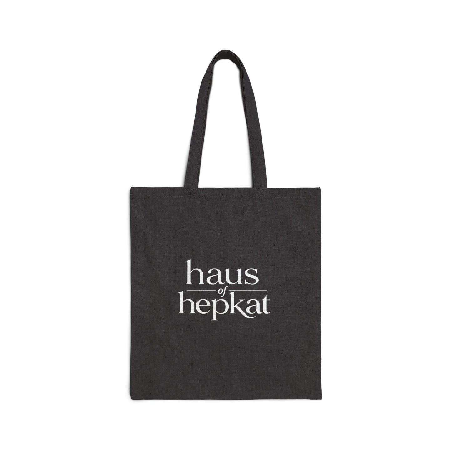 Canvas Tote Bag — 'haus of hepkat' Minimalist Logo Tote