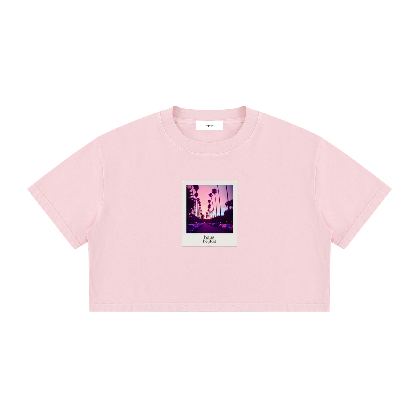 Women's Mineral Wash Cotton Crop T-Shirt